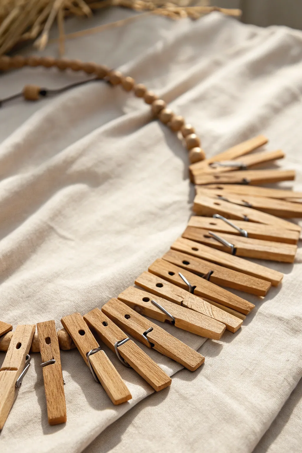 Transform everyday items into stunning accessories with this rustic clothespin necklace!