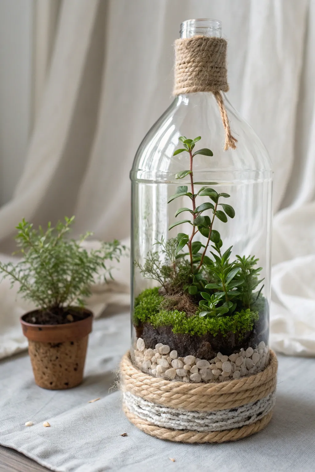 Transform waste into wonder with a chic plastic bottle terrarium, perfect for plant lovers!