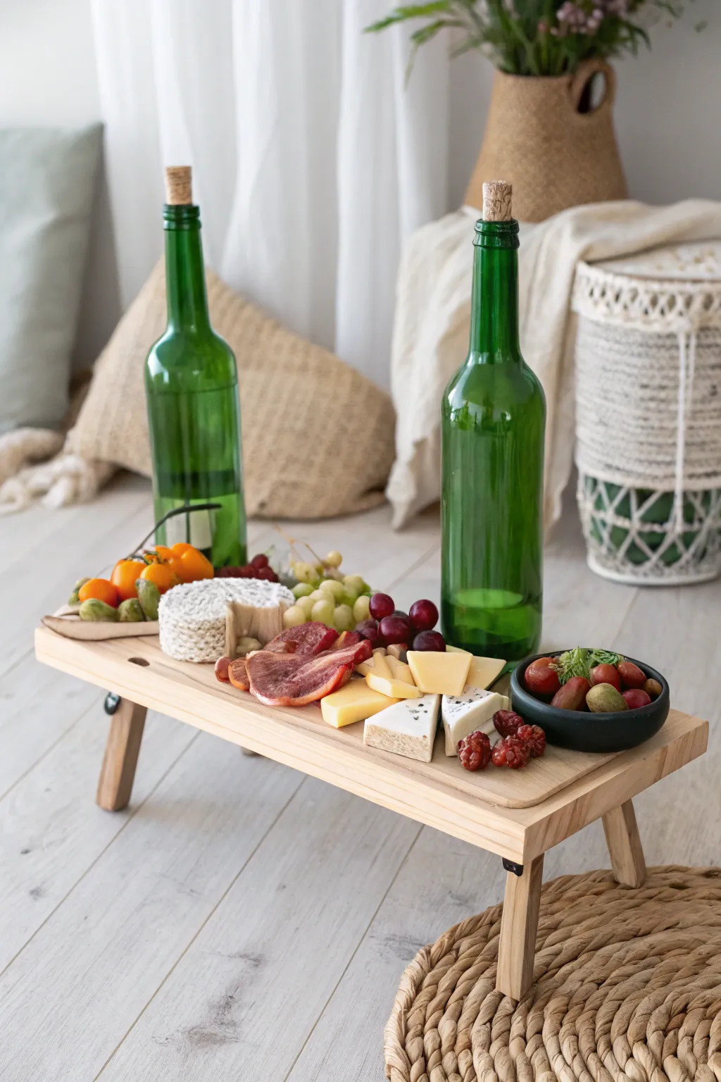 Elevate your entertaining game with this chic charcuterie board hack! 🍷🧀 #SustainableStyle #ScandiBoho