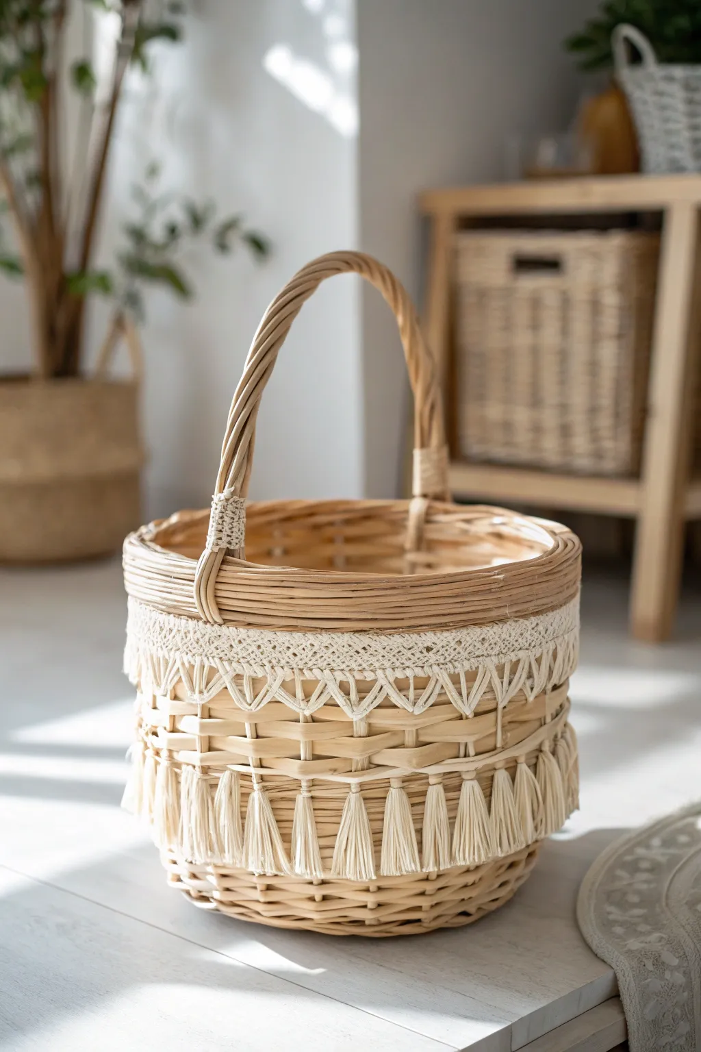 Elevate your self-care routine with this exquisite basket, perfect for both storage and decor.