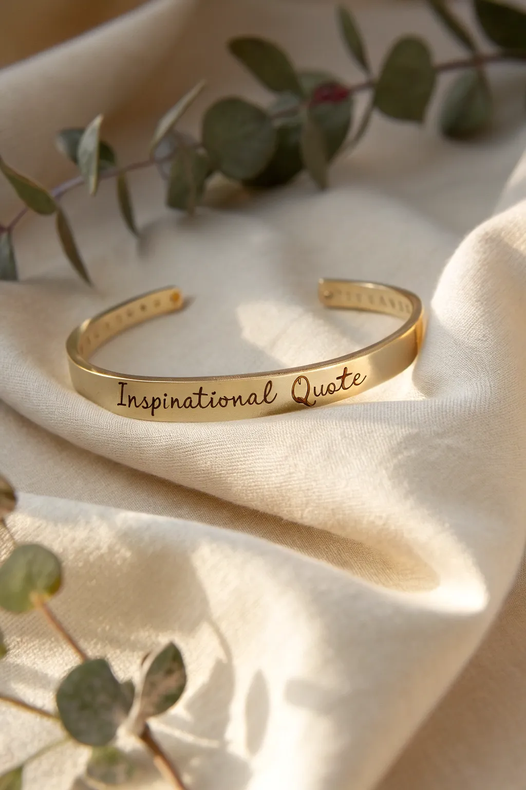 Wear your words of wisdom with this handcrafted quote bracelet, a fusion of elegance and inspiration.