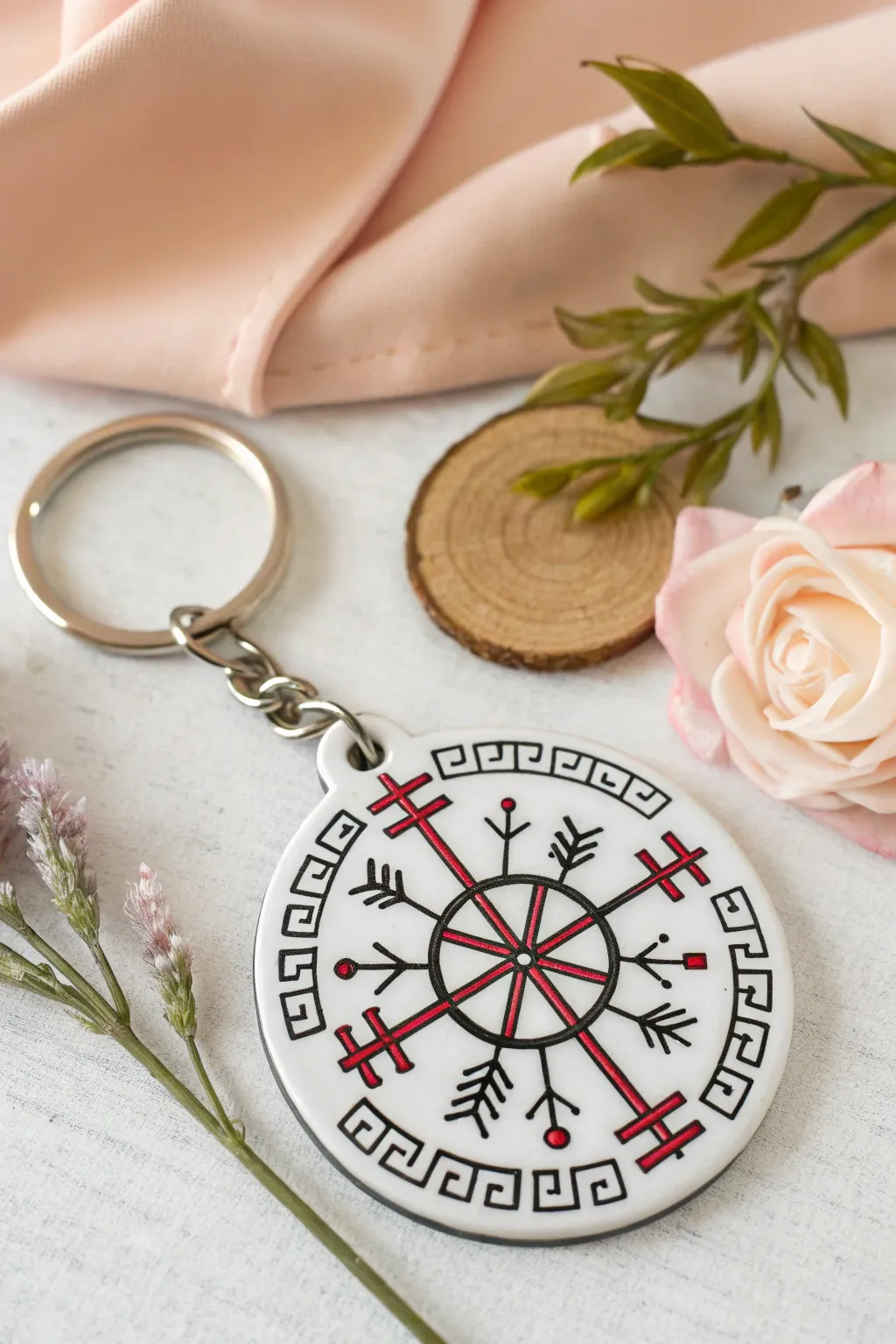 Carry a piece of heritage with you – a minimalist keychain with Scandinavian charm.