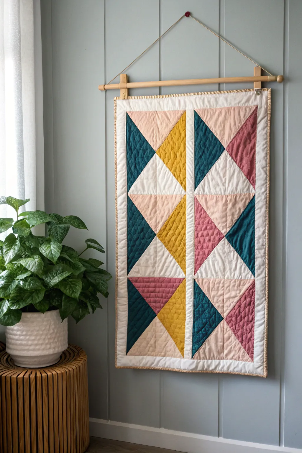 Elevate your space with stunning quilted wall art — a perfect blend of craftsmanship and style.