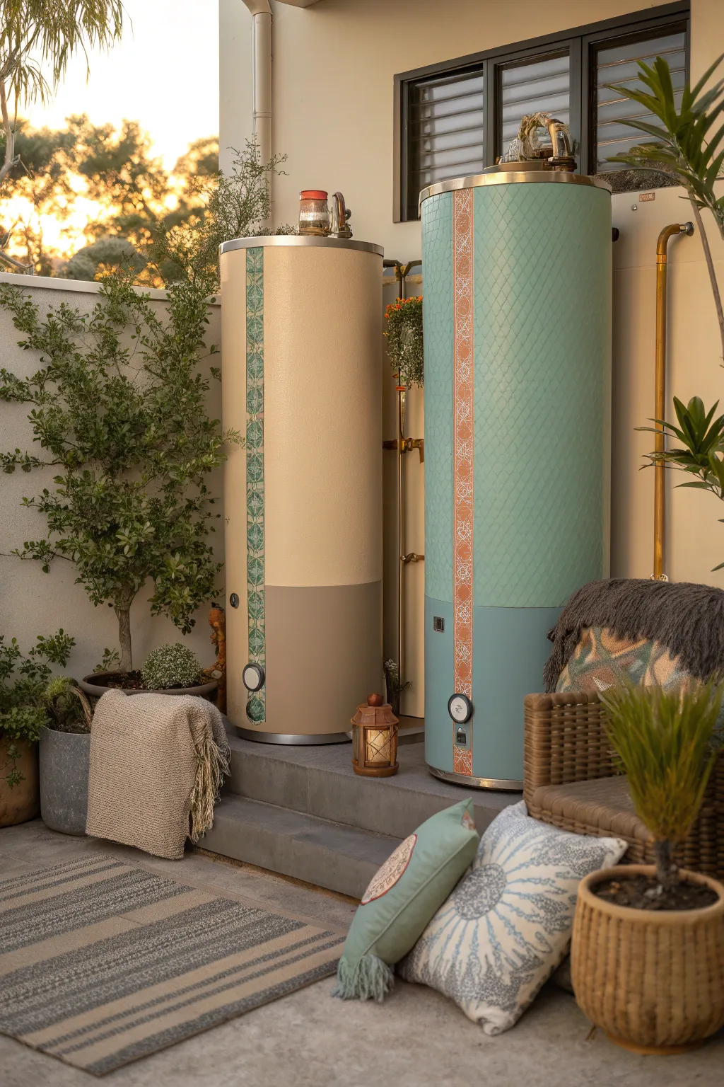 Color-coordinated panels ensure your water heater cover complements your room's palette.