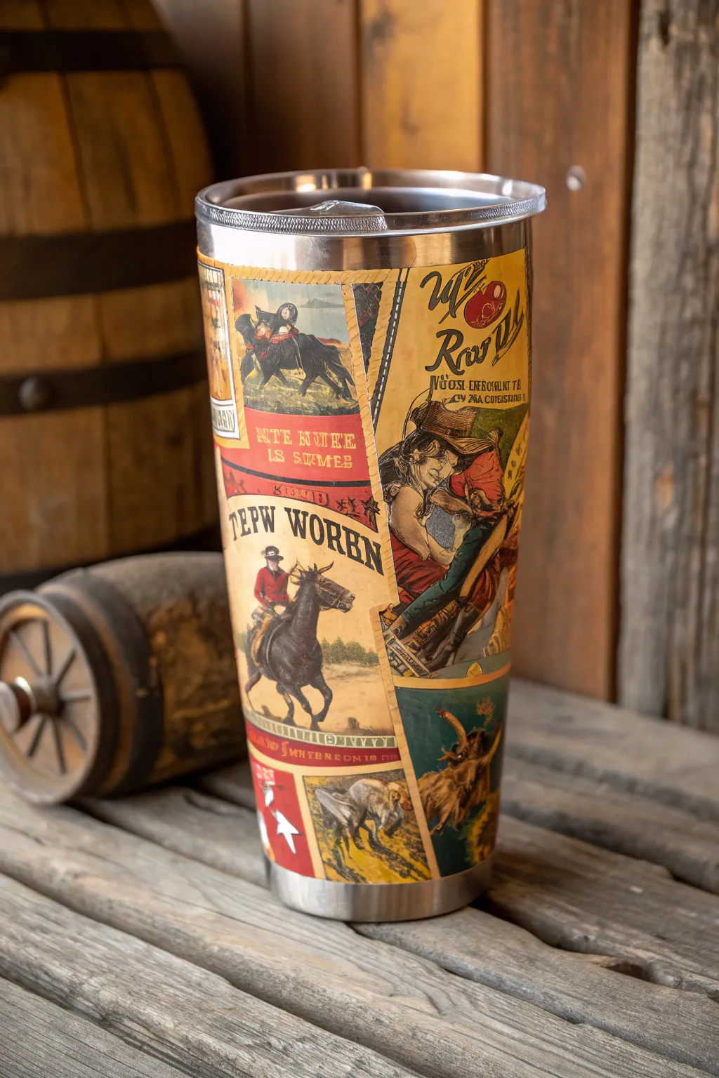 Elevate your tumbler game with a touch of vintage rodeo charm.