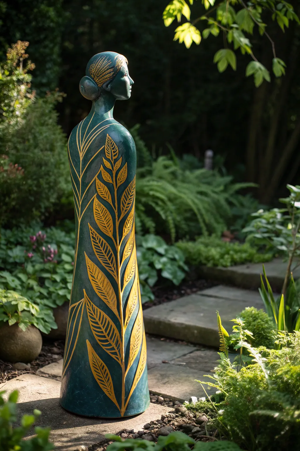 Transform your garden into an oasis of elegance with this stunning ceramic sculpture.