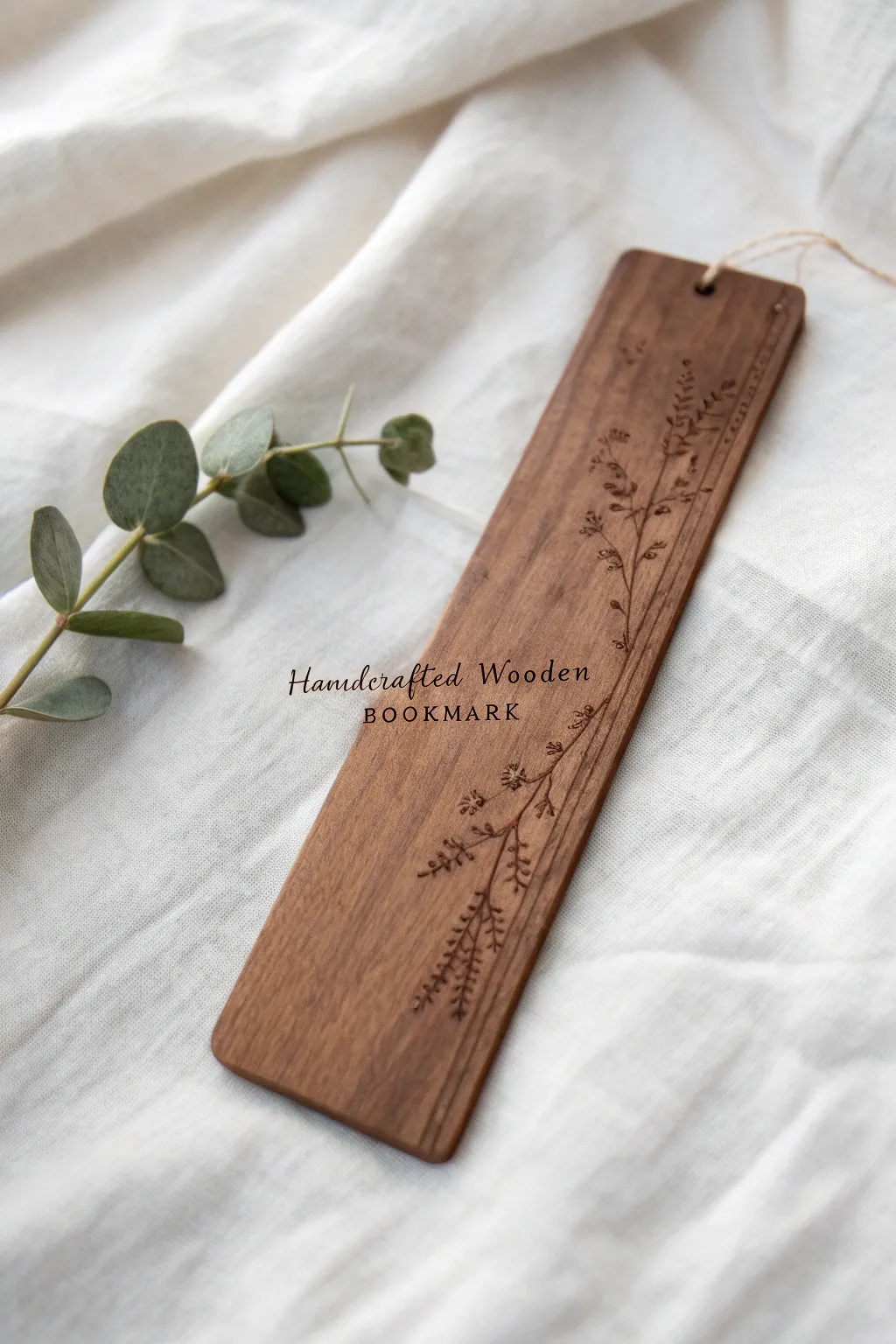 Discover the beauty of hidden messages with an elegantly crafted wooden bookmark.