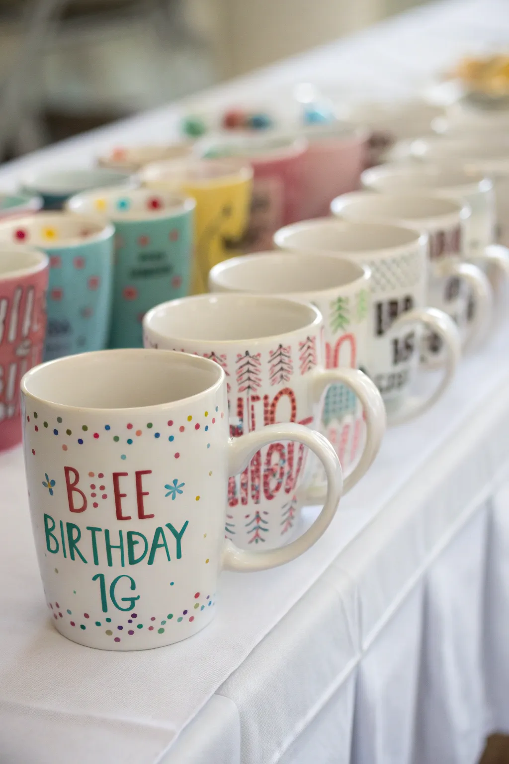 Personalized mugs that add a touch of humor to your celebration.