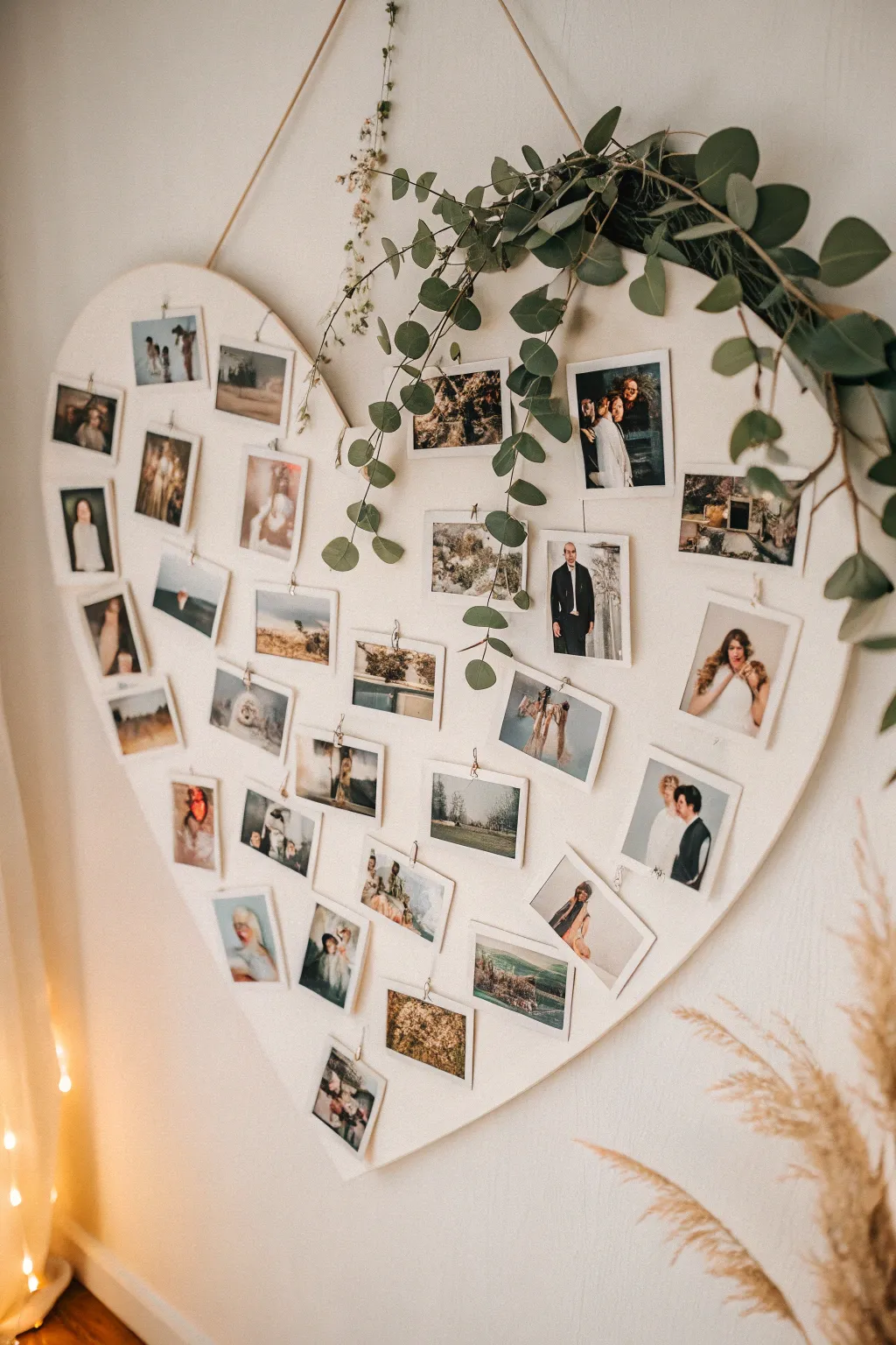Celebrate 50 years of love and memories with a heart-shaped photo collage, where simplicity meets heartfelt elegance.