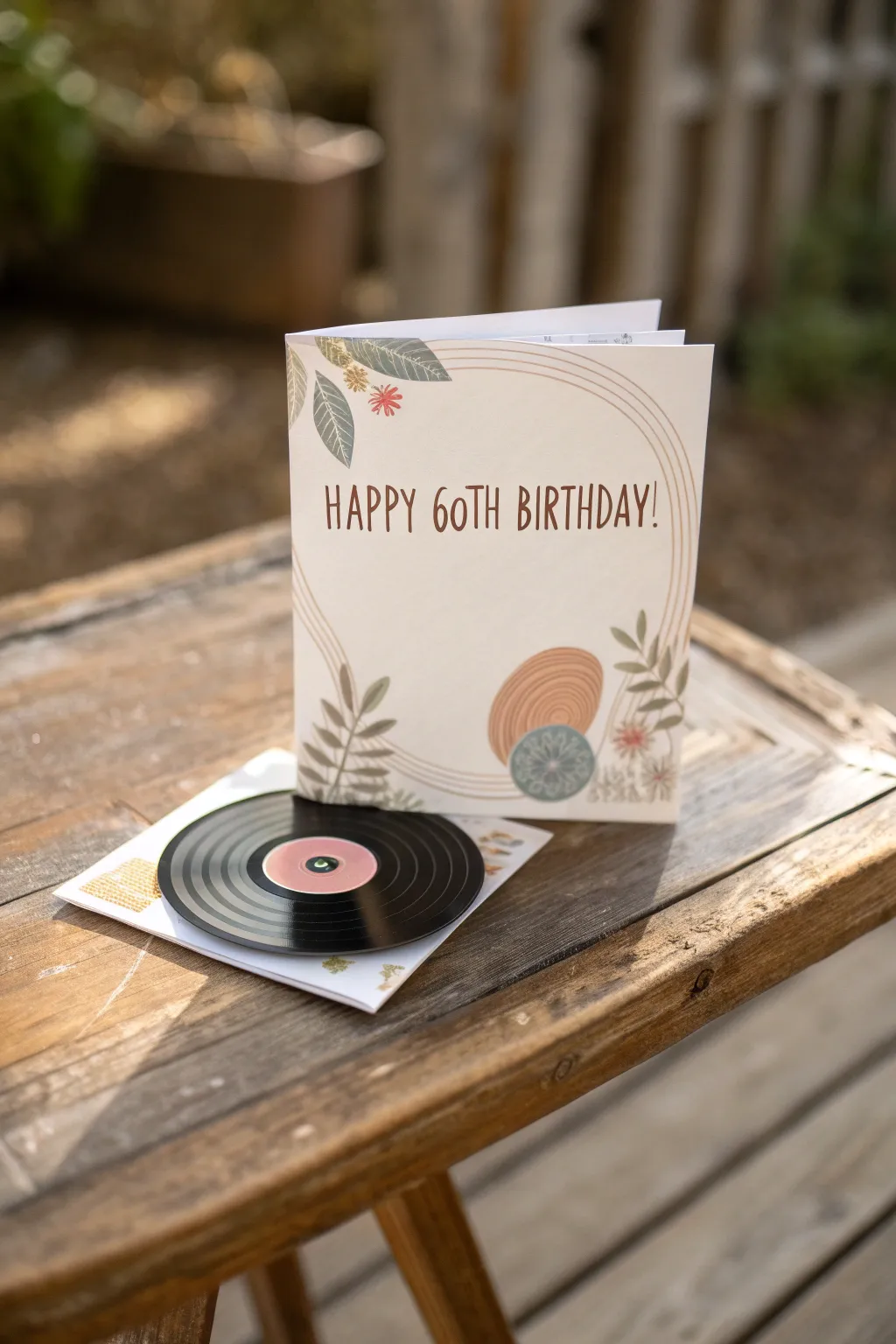 Celebrate their milestone with a nostalgic touch—this 60th birthday card blends retro charm with minimalist elegance.