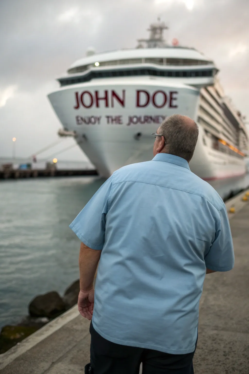 Make it personal with custom names and messages on your birthday cruise shirt.