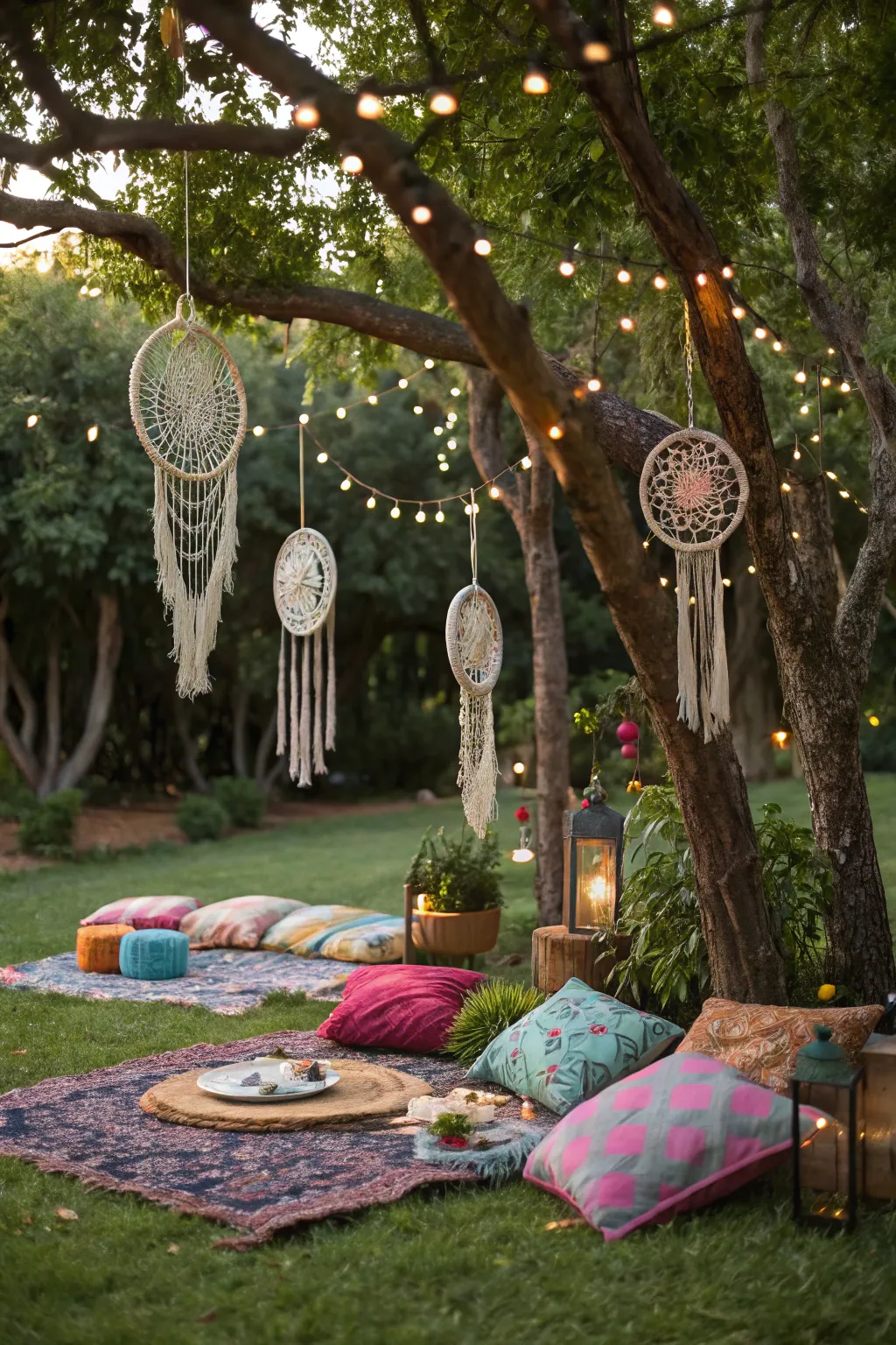 Create a laid-back bohemian vibe in your own backyard.
