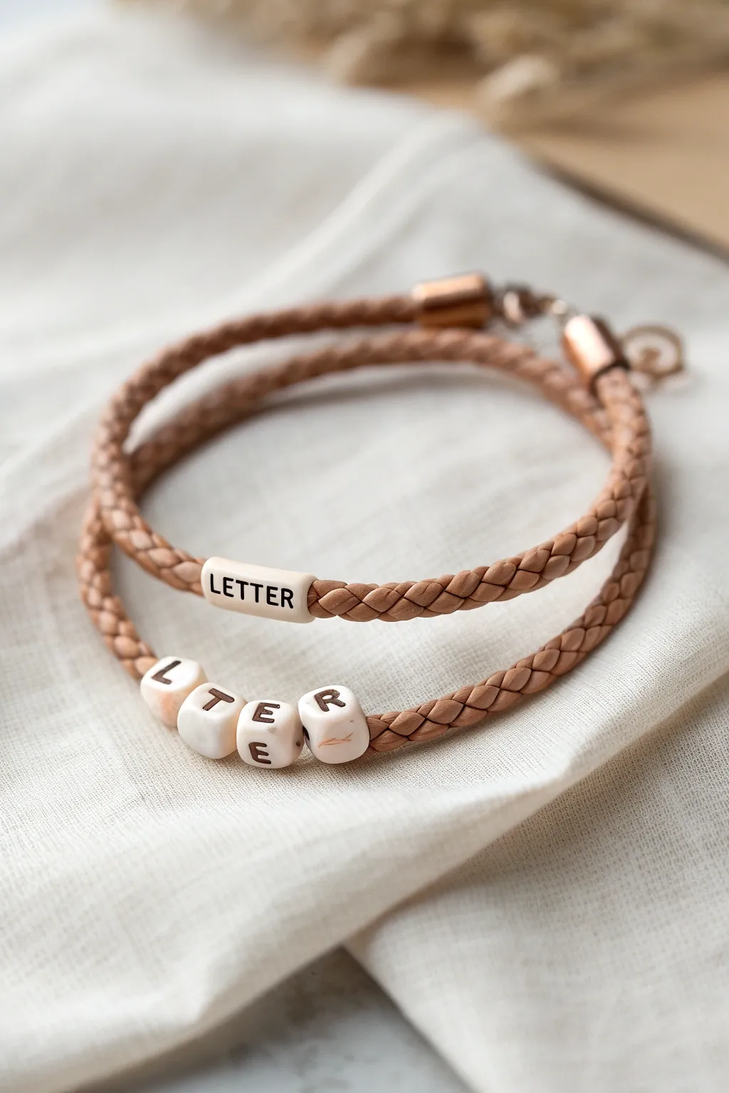 Wear your story with elegance - personalize your style with letter bead bracelets.