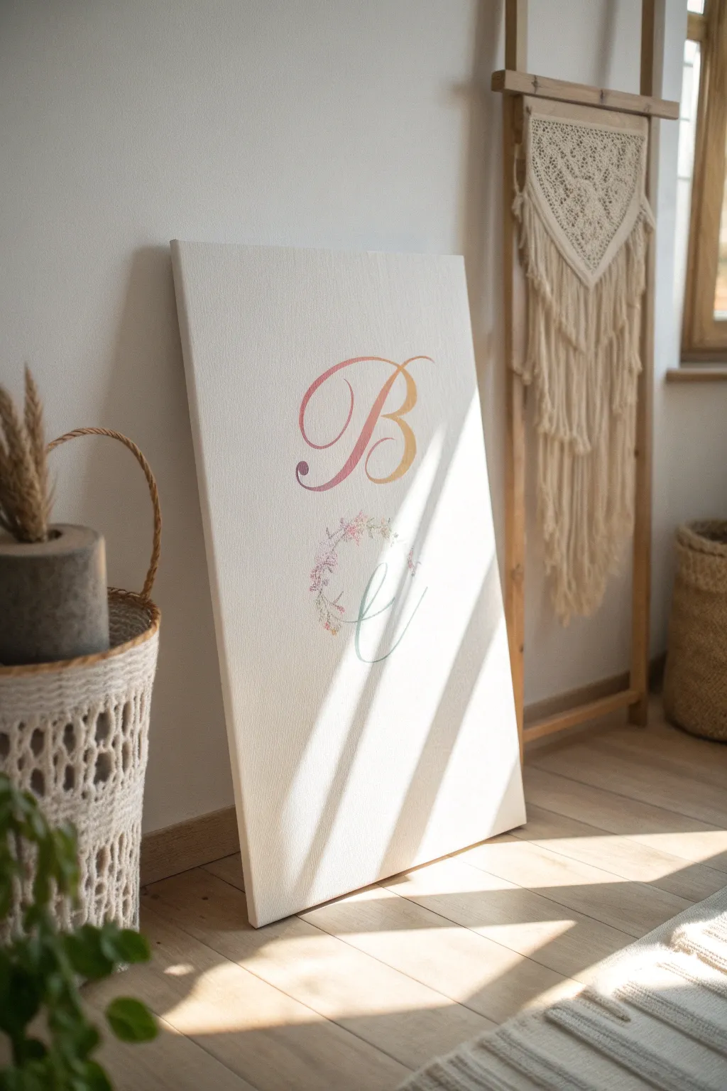 Capture the charm of hand lettering with this elegant script 'B'—a perfect blend of minimalism and natural beauty.