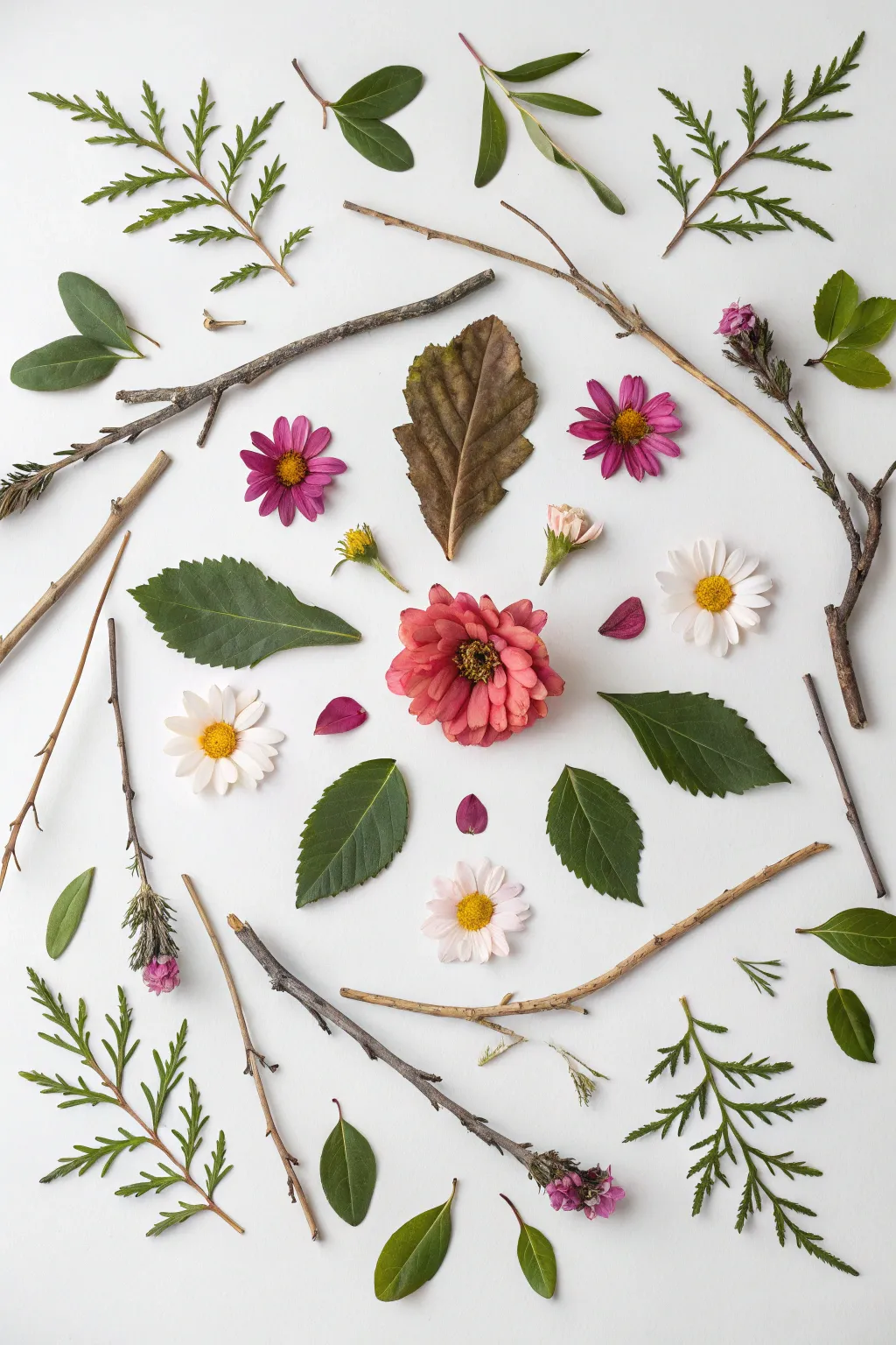 Bring the outdoors into your art with a stunning nature-inspired collage. 🌿✨ #ScandiBoho #NatureArt