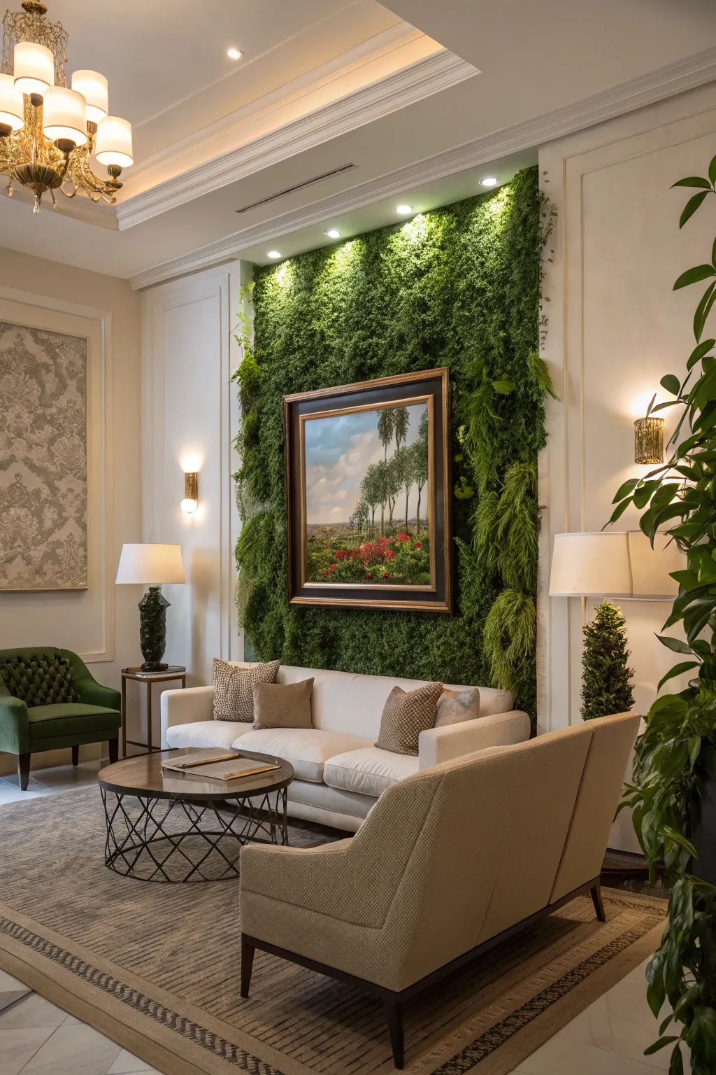 Framed plant walls add elegance and art to any space.