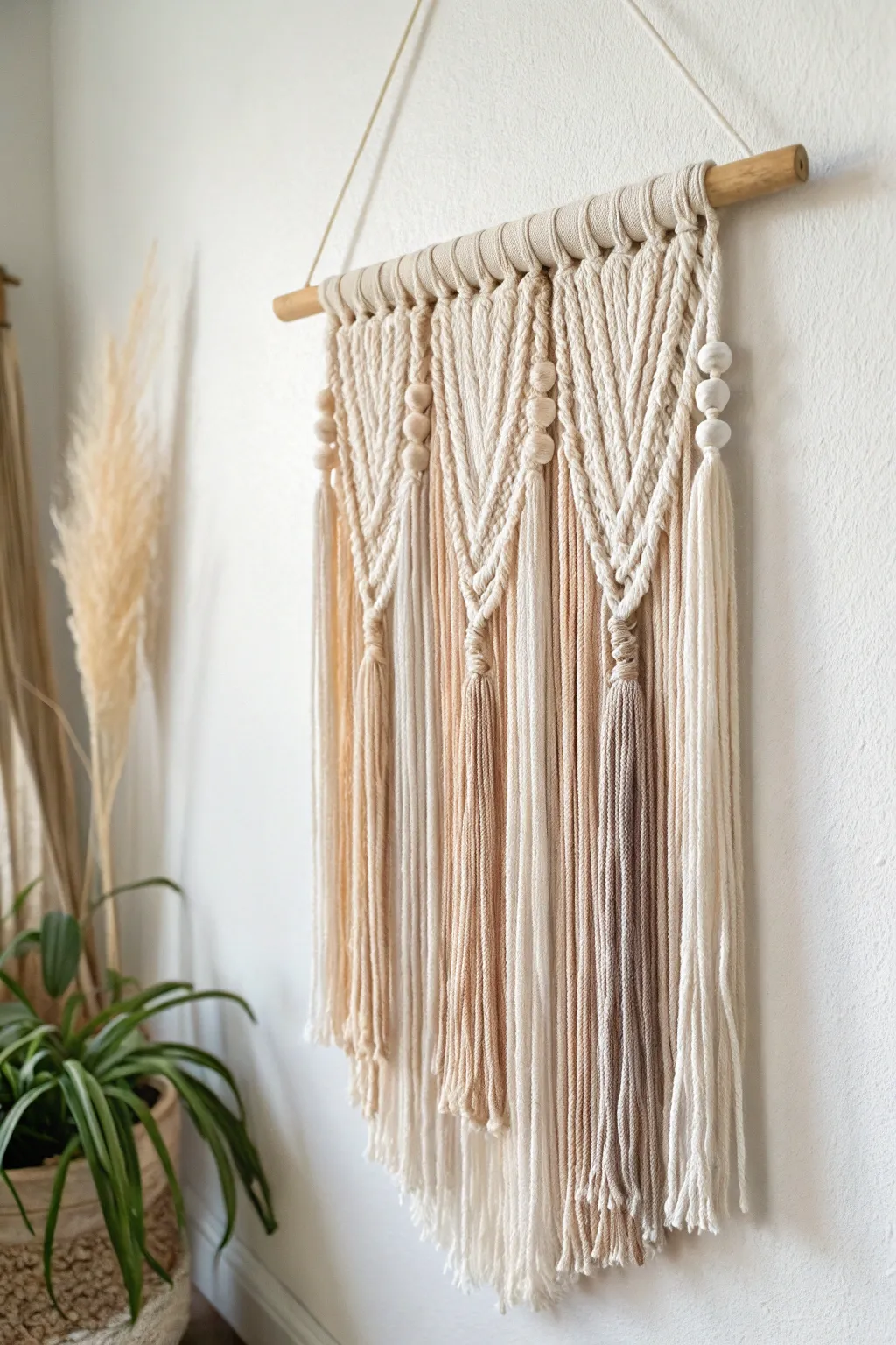 Embrace serenity and style with this beautiful boho yarn wall hanging—where simplicity meets elegance.