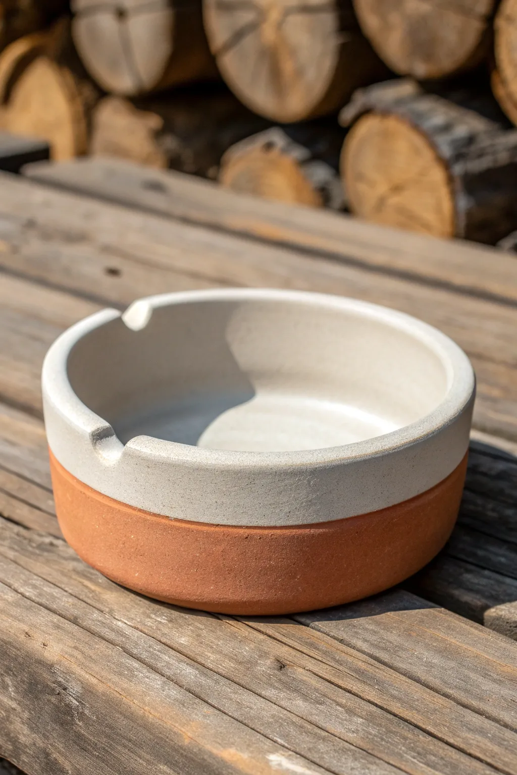 Elevate your space with a handcrafted clay ashtray that combines artistry and functionality.