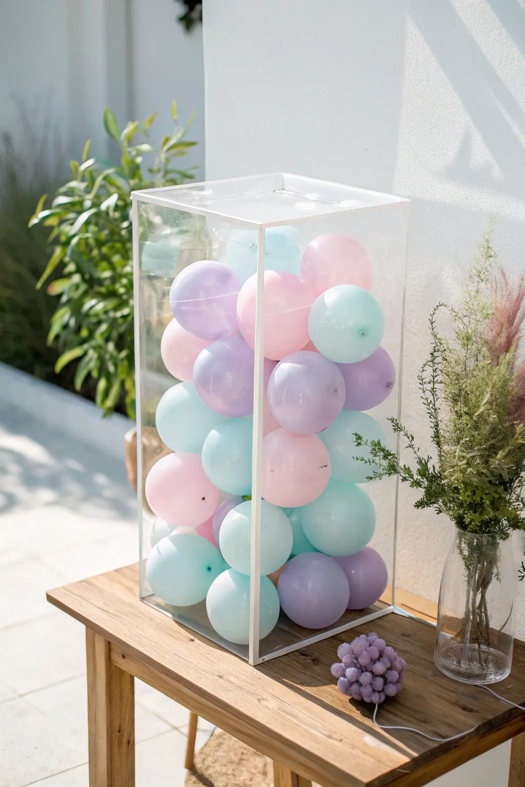 Whimsy in a Box: Pastel Balloons for an Enchanting Baby Shower!