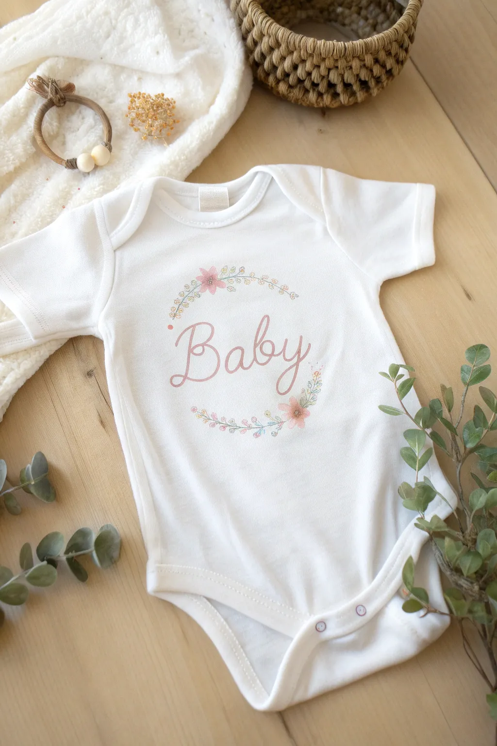 Add a personal touch to your baby's wardrobe with beautifully embroidered names, blending simplicity with heartfelt charm.