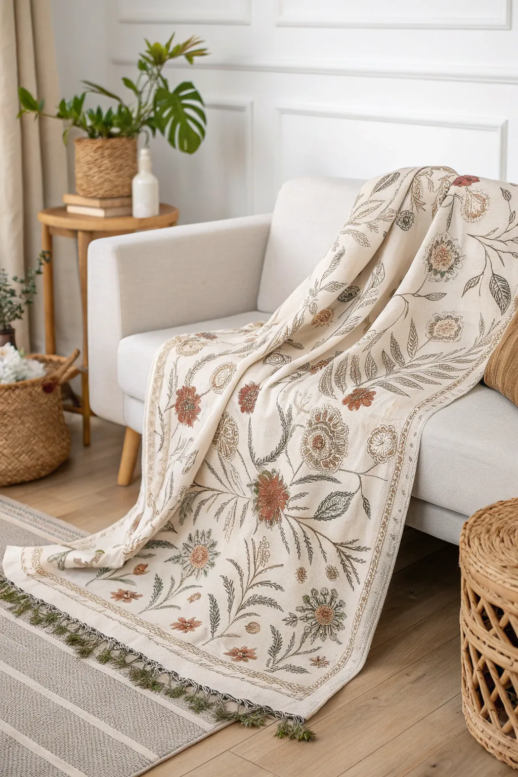 Transform your space into a serene garden with the elegance of floral batik designs.