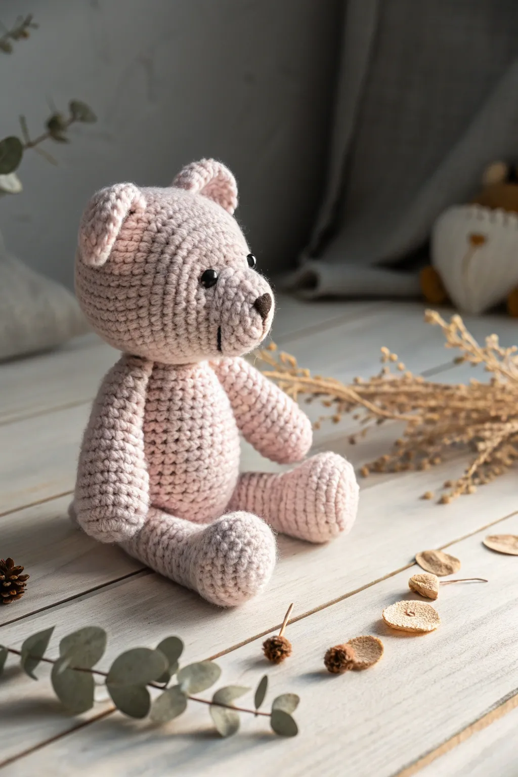 Embrace the charm of simplicity with this delightful crochet companion.