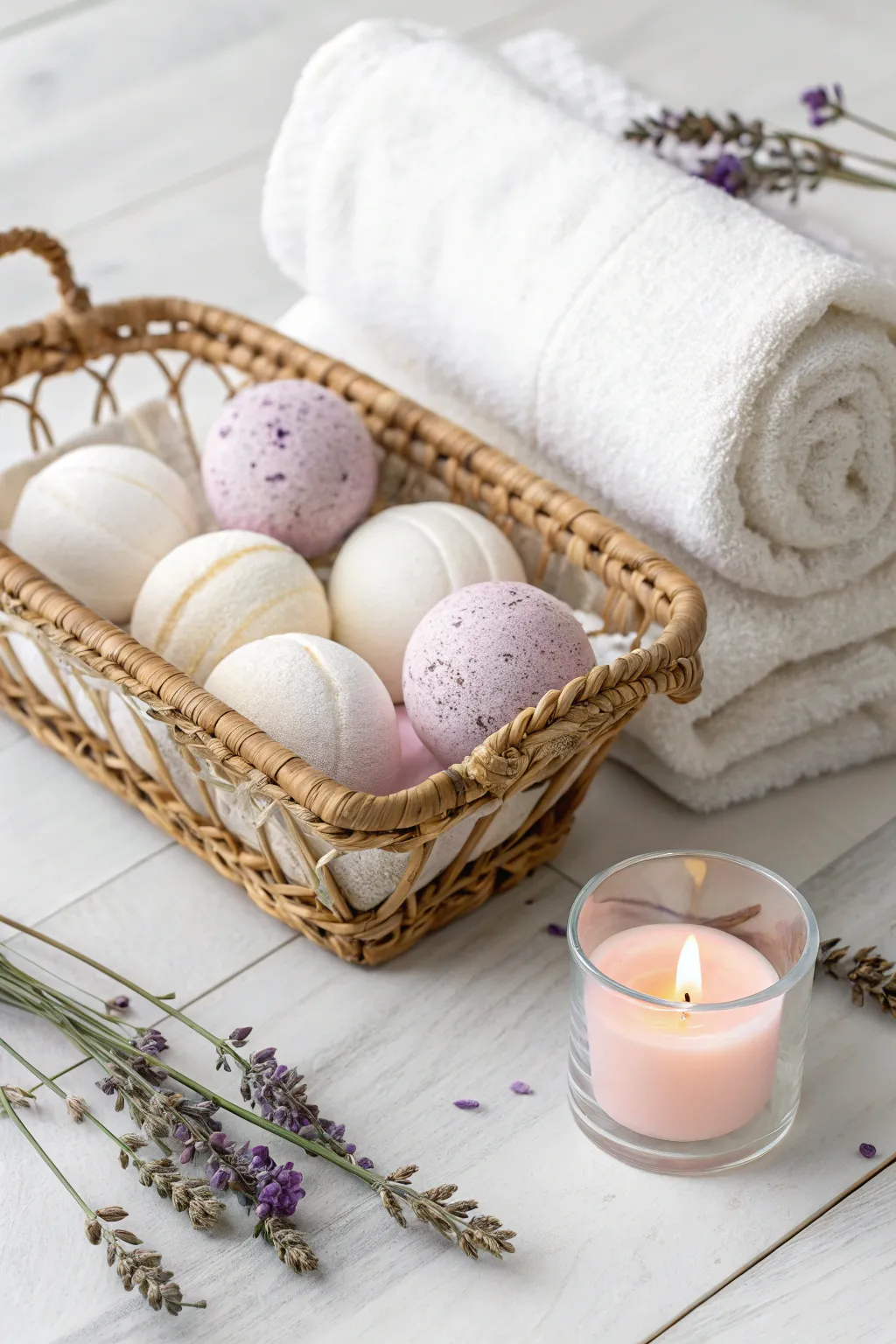 Elevate your best friend's birthday with a beautifully curated Spa Day Essentials basket, perfect for relaxation and rejuvenation.