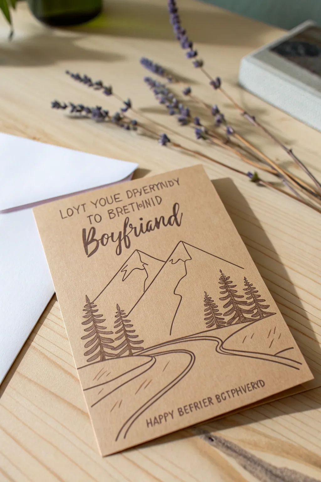 Adventure Awaits: A minimalist birthday card capturing your shared journeys.