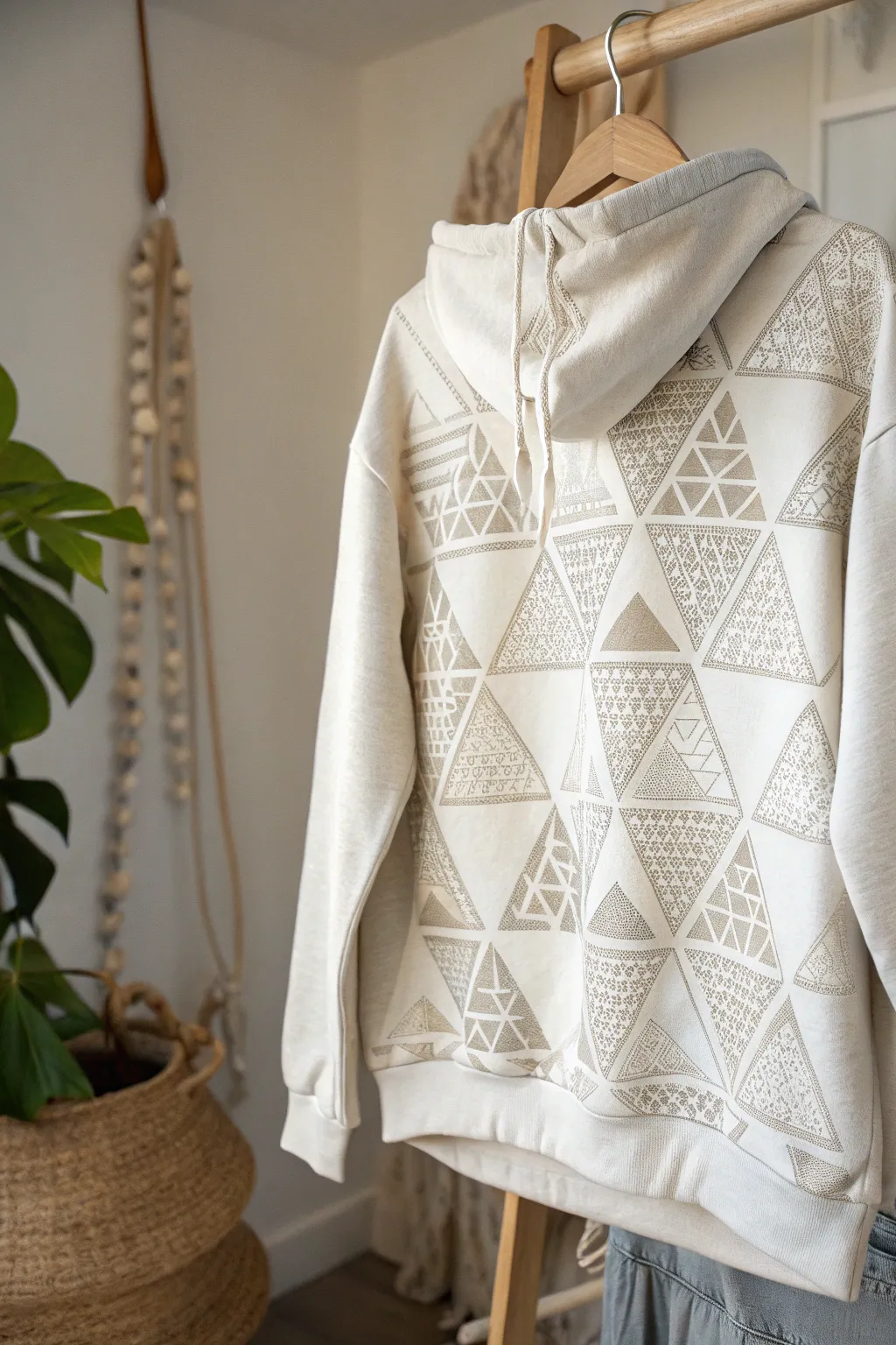 Transform your hoodie into a geometric wonder and elevate your style with minimalist flair!