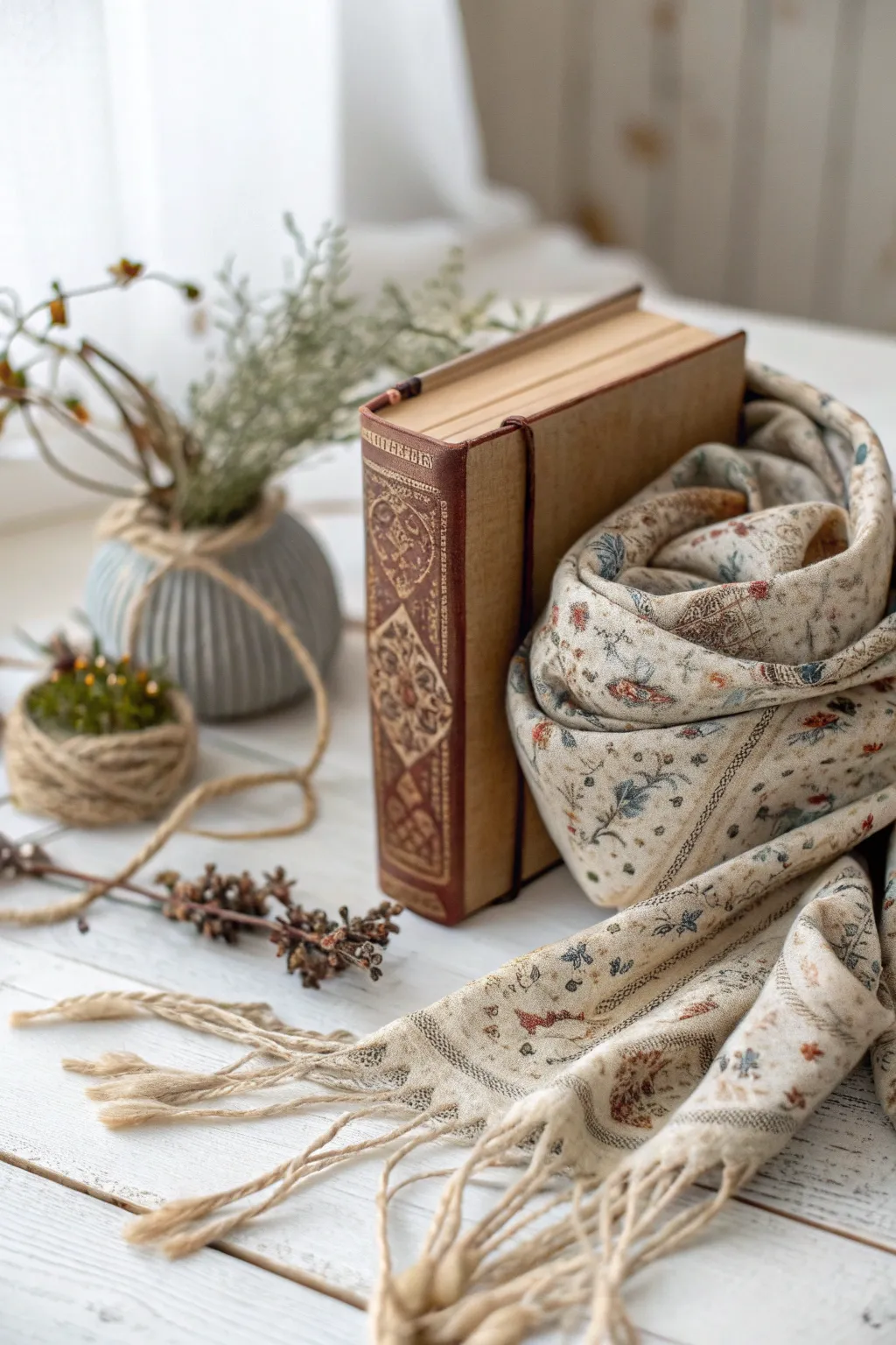 Transform your books with the timeless charm of vintage fabric wraps.
