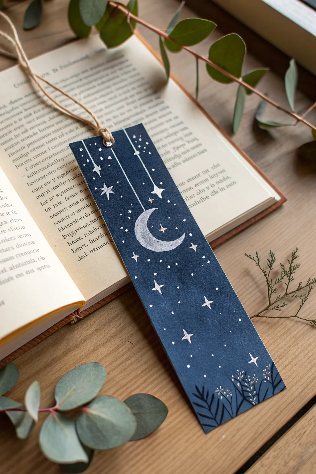 Capture the universe on your page with this celestial bookmark, where simplicity meets the night sky.