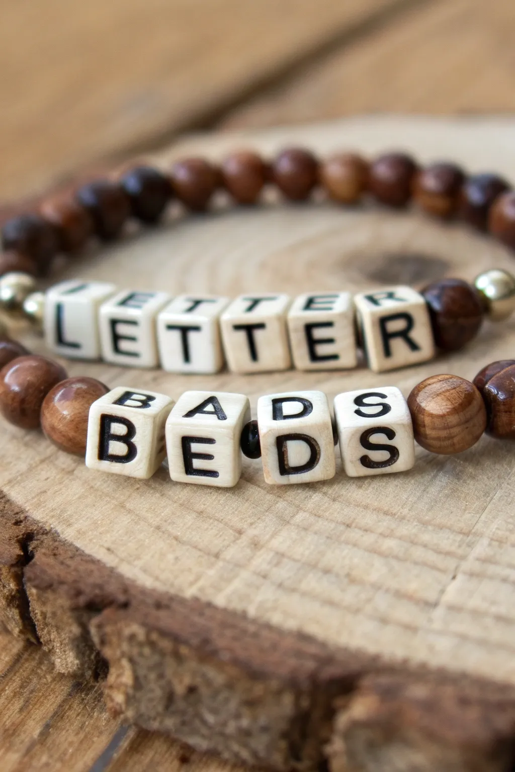 Craft your story: Personalized letter bead bracelets for a unique touch.