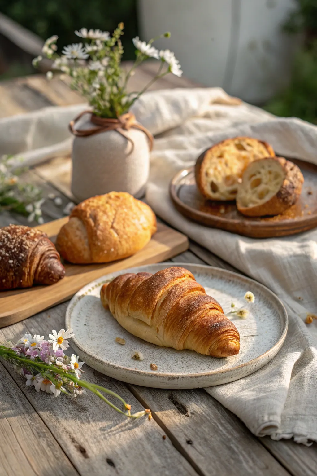 Indulge in the simplicity of artisanal breads—perfect for a cozy brunch moment.