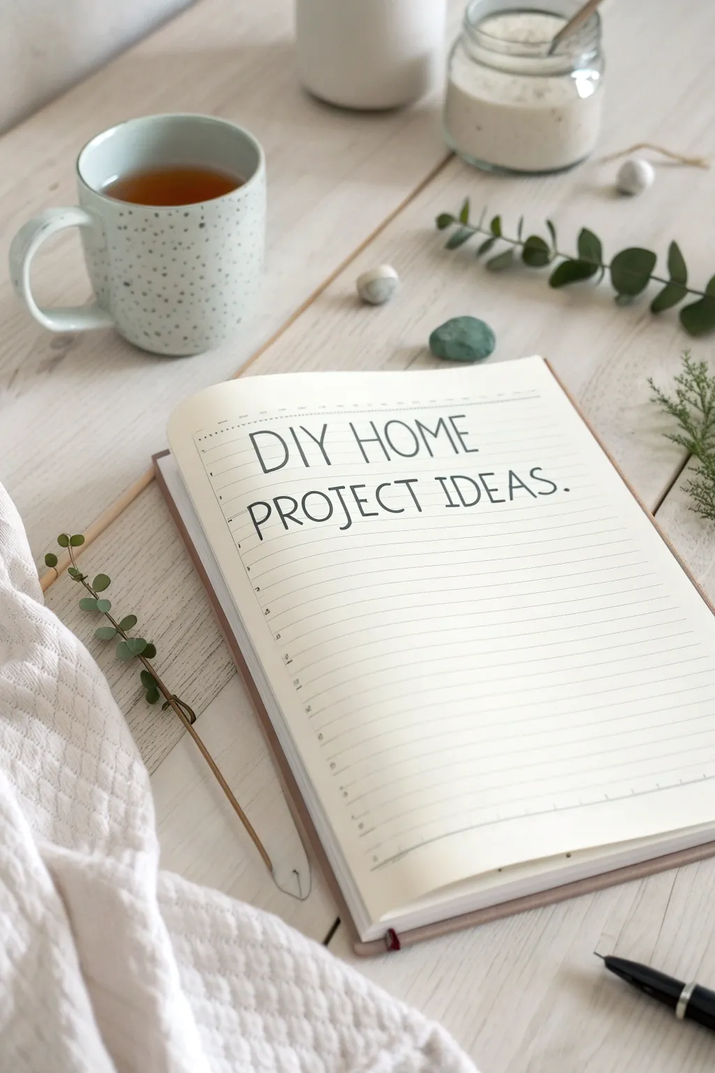 Craft your home dreams one list at a time with DIY project plans in your journal.