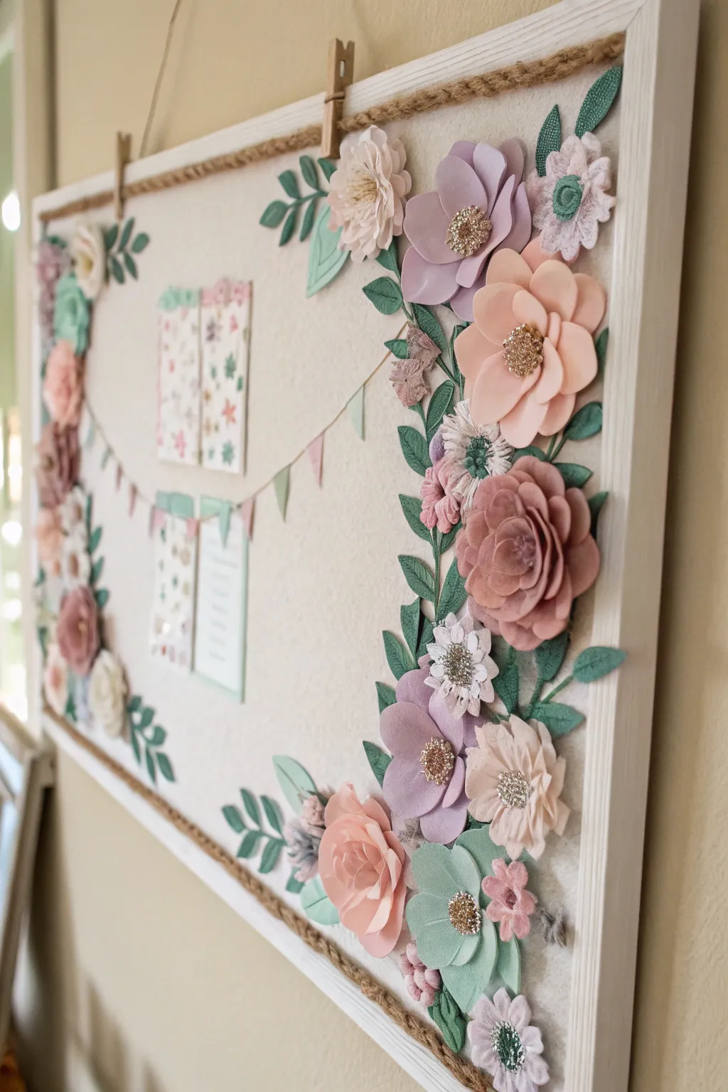 Elevate your space with a touch of nature - discover the charm of floral borders!