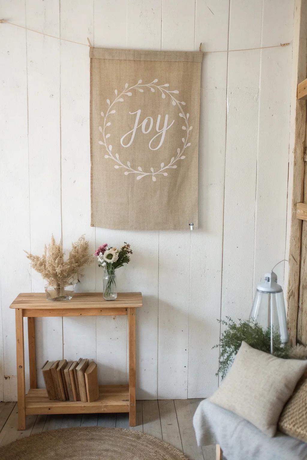 Embrace the changing seasons with a touch of handcrafted elegance. #BurlapCanvas #ScandiBoho #SeasonalDecor