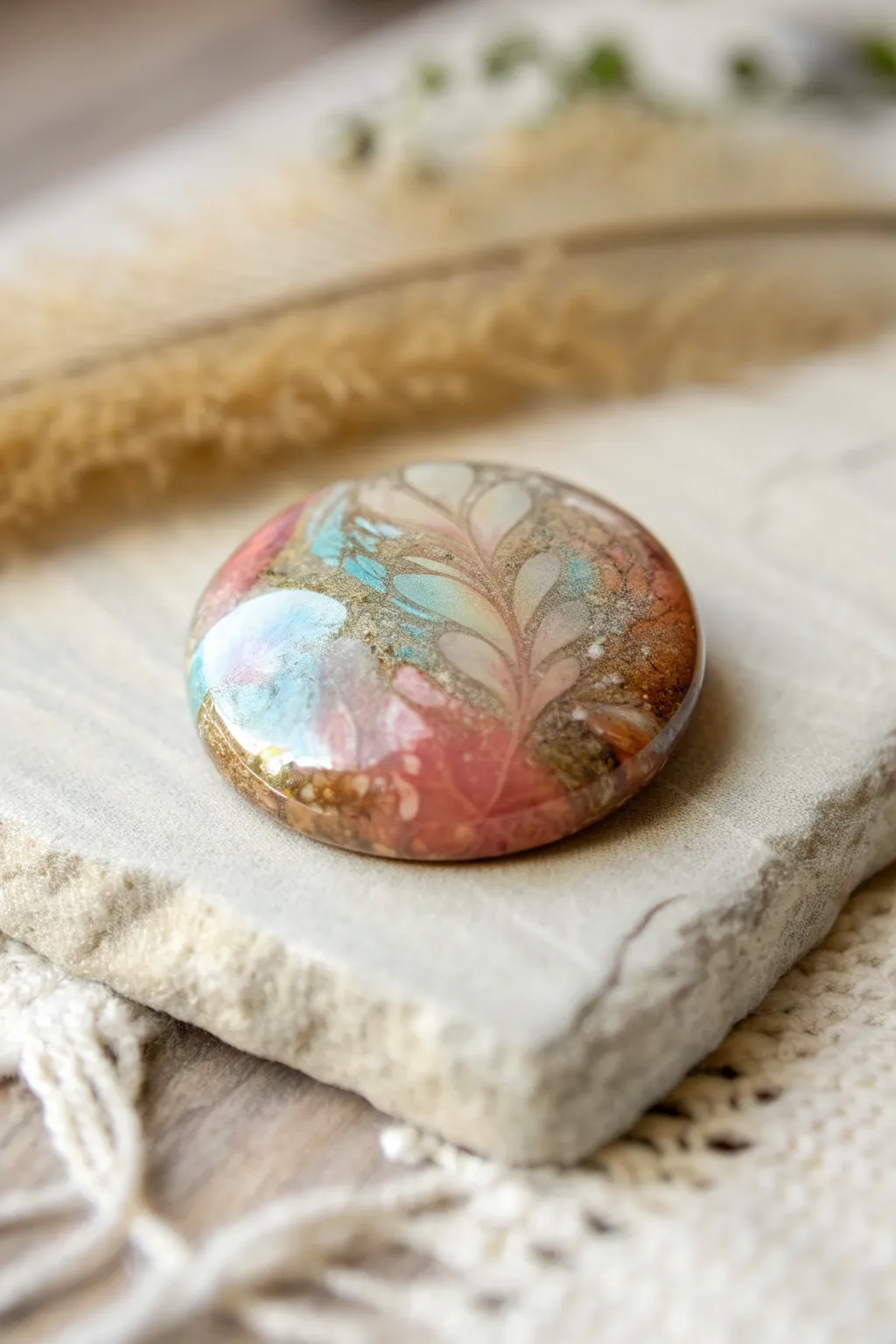 Elevate your space with the natural beauty of decorative cabochon magnets.