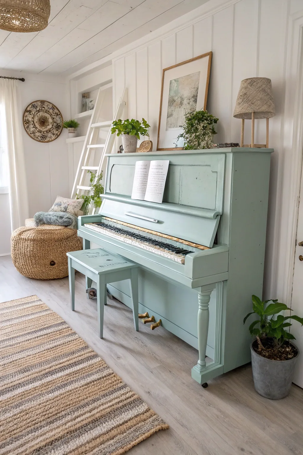 Transform your piano into a stunning centerpiece with the magic of chalk paint.
