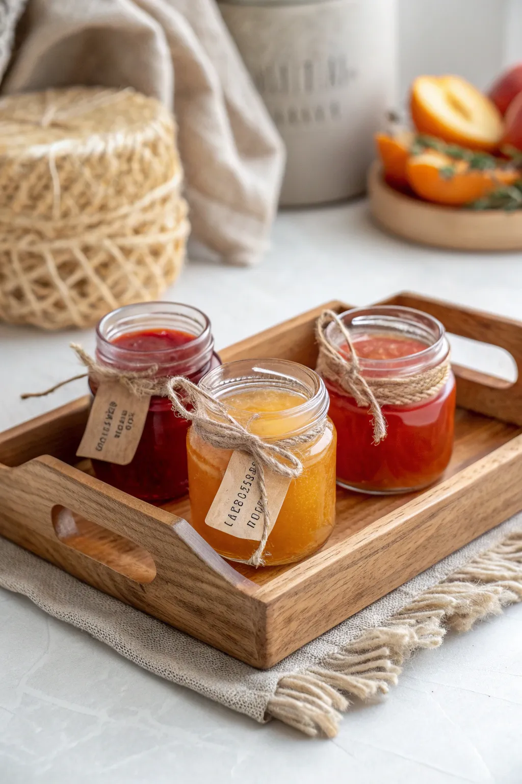 Delight in a taste of simplicity with this charming jam sampler set—perfect for gifting and savoring!