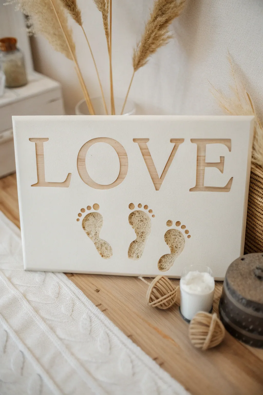 Cherish the tiny footprints that spell out your greatest joy. #FootprintLove
