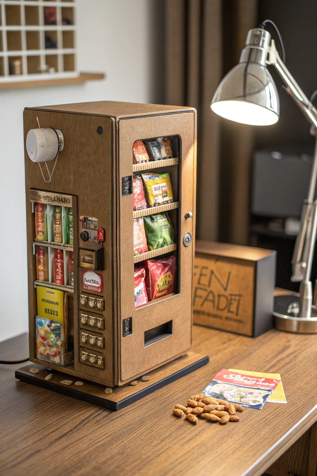 Crafted Perfection: Elevate Your Snack Time with a Miniature Vending Machine.