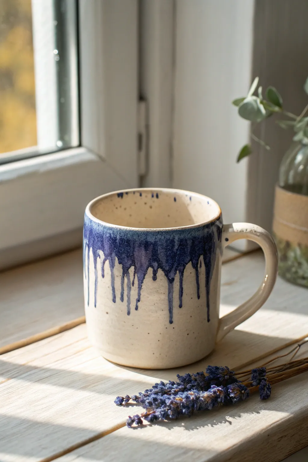 Embrace the art of simplicity with this stunning dripping glaze masterpiece.