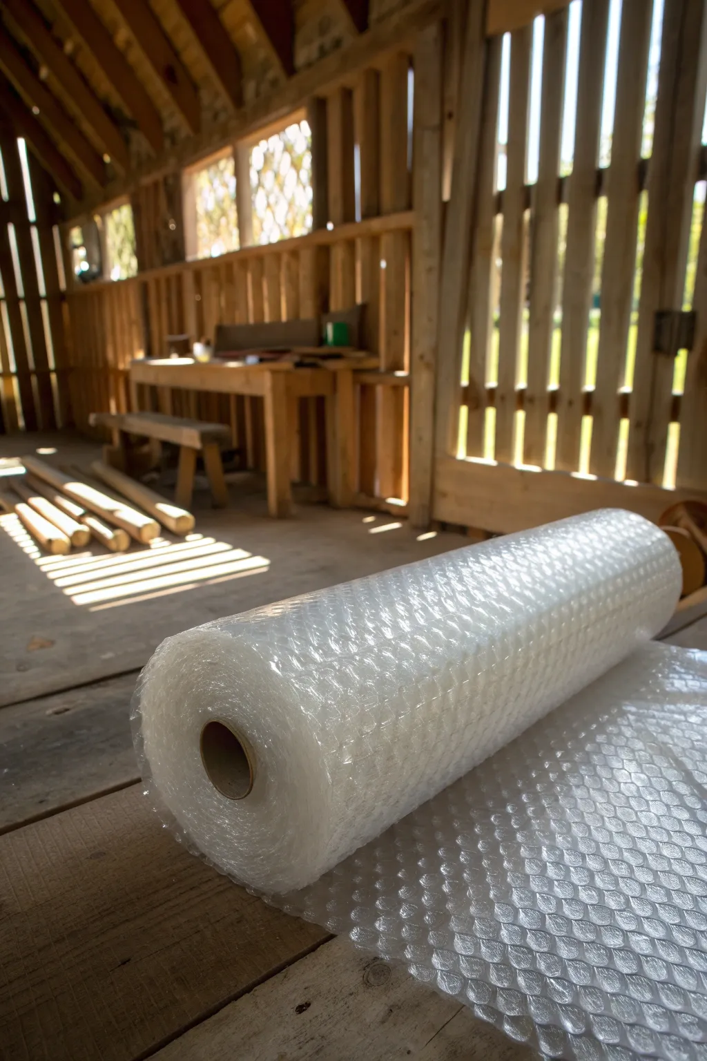 Transform your shed with the unexpected magic of bubble wrap insulation.
