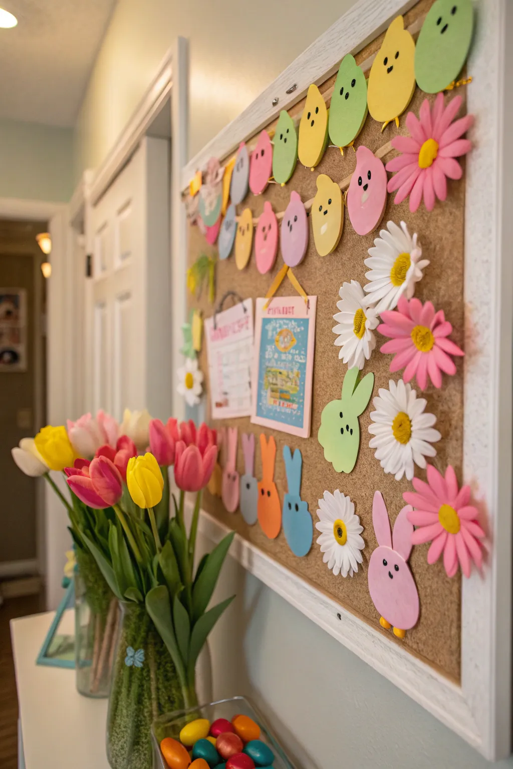 Peeps and flowers combine to welcome spring in style.