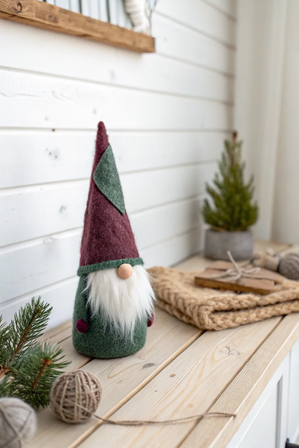 Embrace the festive spirit with charming handcrafted gnomes, where simplicity meets whimsy.