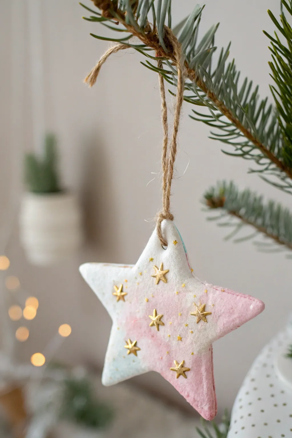 Handcrafted Holiday Charm: Elevate your tree with these elegant salt dough ornaments.