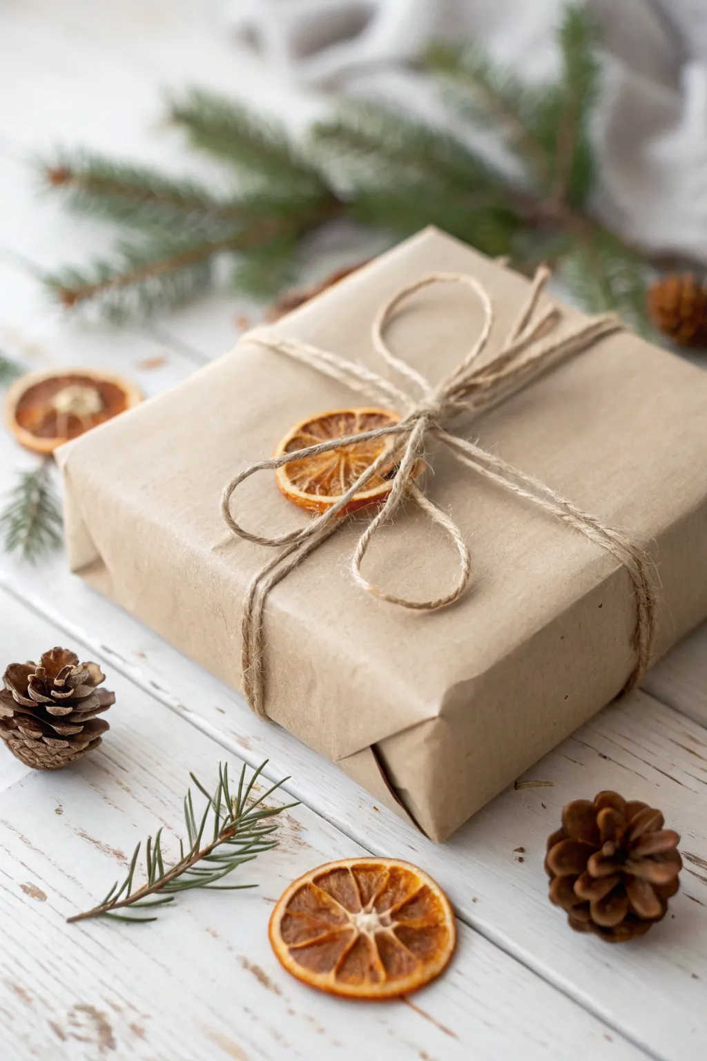 Embrace the art of simplicity with this rustic charm gift wrap idea.