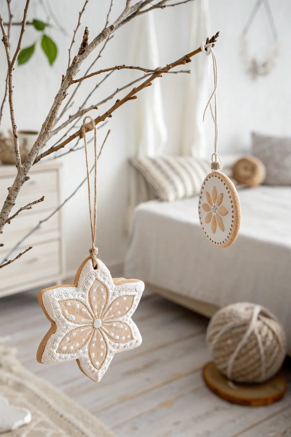 Crafted with love: A simple yet stunning salt dough ornament perfect for the holiday season.