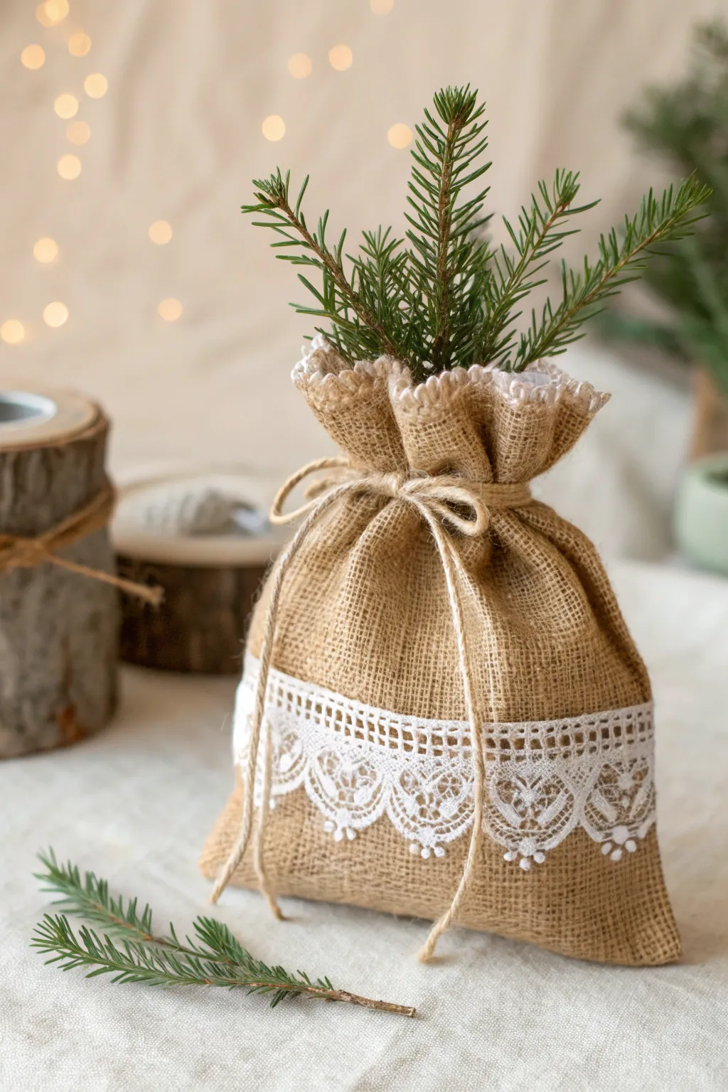 Embrace the warmth of the season with charming burlap bags—perfectly rustic, beautifully simple.