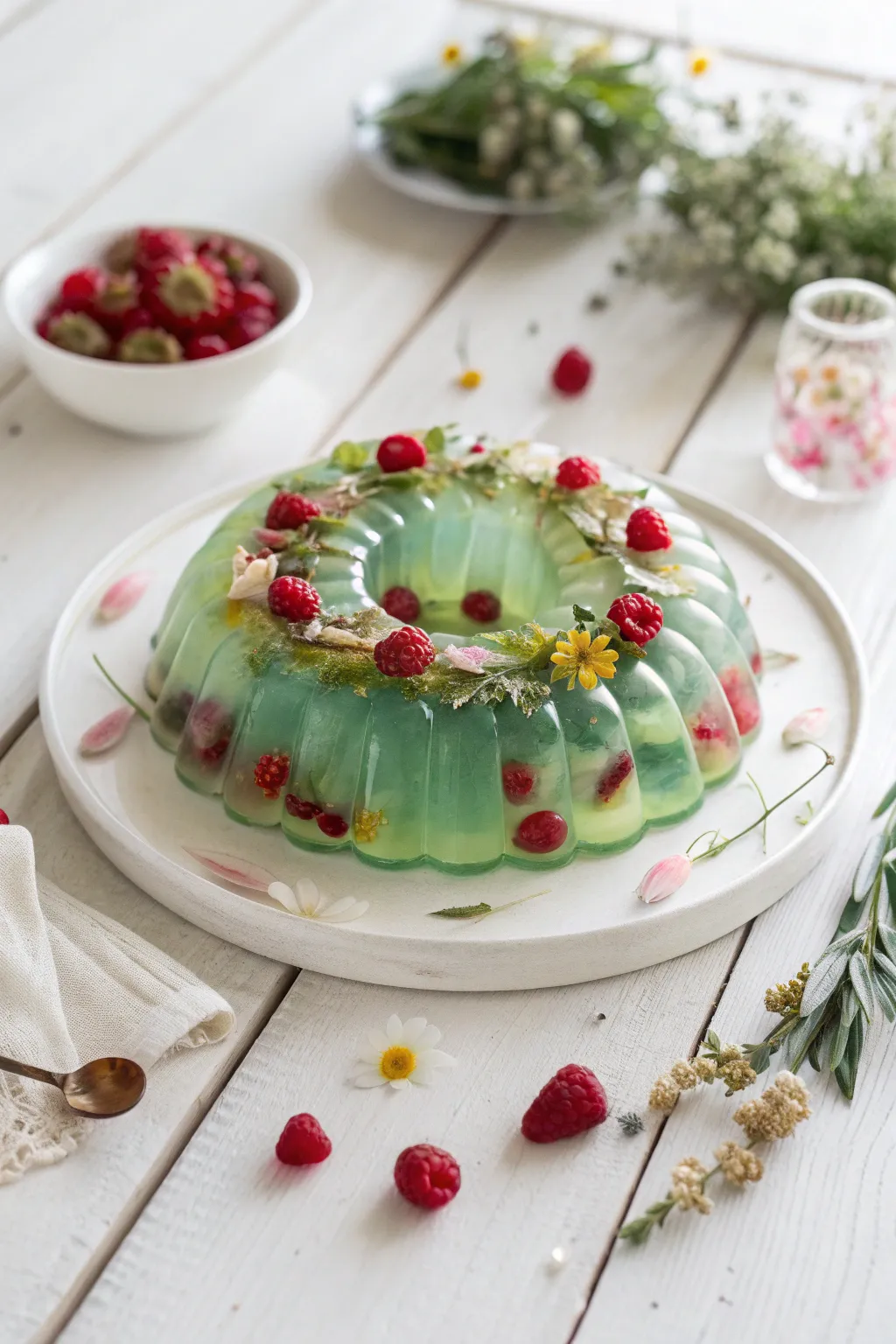 Elevate your holiday table with a stunning jello wreath centerpiece, where simplicity meets festive elegance.
